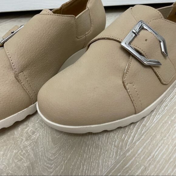 Comfortview Monk Strap Shoes Natural Size 7M NIB - Picture 2 of 10